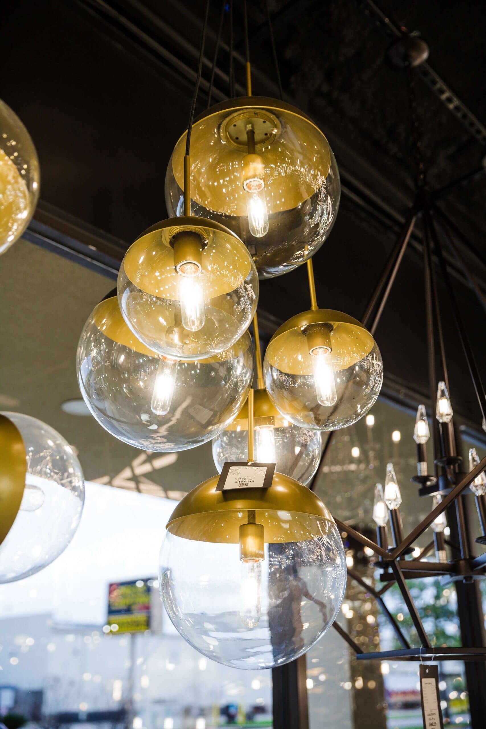 Bulb and lamp shelving inside the Xpress Lighting showroom